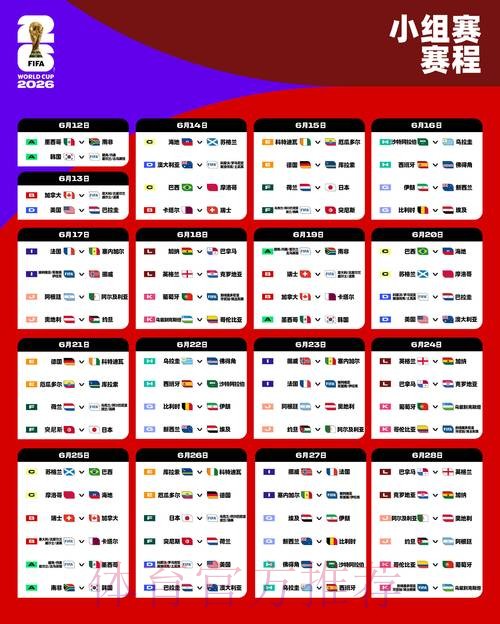 2026世界杯比赛时间一览观看指南免费观看